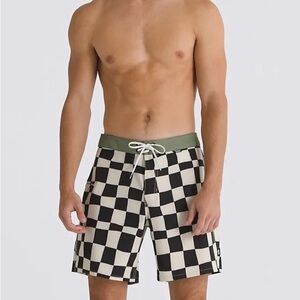 Men's Vans Daily Check Checkerboard Boardshorts - NWT 36